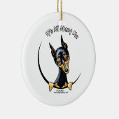 Miniature Pinscher IAAM Keramik Ornament (Rechts)