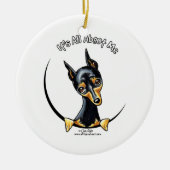 Miniature Pinscher IAAM Keramik Ornament (Vorne)