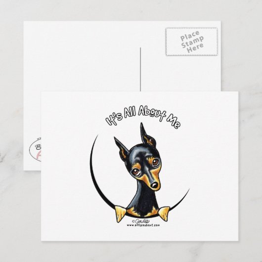 Miniature Pinscher IAAM Postkarte (Vorne/Hinten)