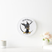 Miniature Pinscher IAAM Runde Wanduhr (Zuhause)