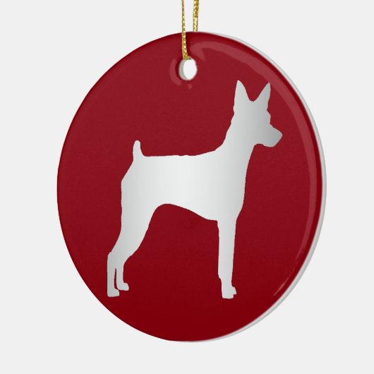 Miniature Pinscher Keramikornament (Links)