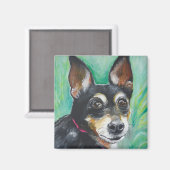 Miniature Pinscher Magnet (Vorderseite/Rückseite)