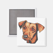 Miniature Pinscher Magnet (Vorderseite/Rückseite)