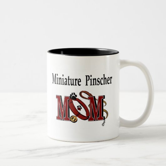 Miniature Pinscher Mama Tasse (Rechts)