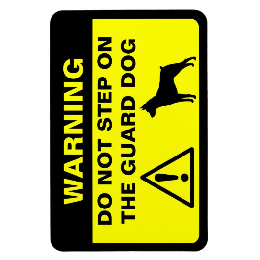 Miniature Pinscher MinPin Funny Guard Hundeschwarn Magnet (Vertikal)