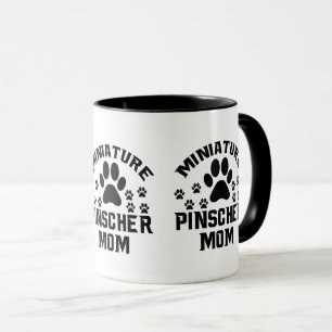 Miniature Pinscher-Mutter-Hundliebhaber-Pfotenabdr Tasse