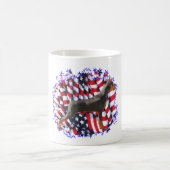 Miniature Pinscher Patriot Kaffeetasse (Mittel)