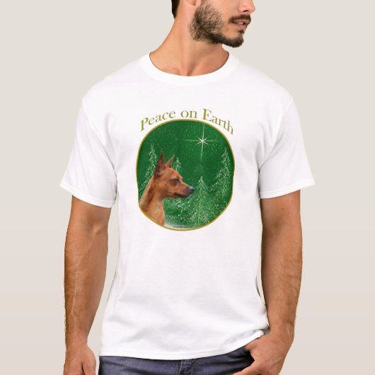 Miniature Pinscher Peace T-Shirt (Vorderseite)