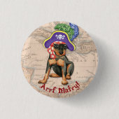 Miniature Pinscher Pirate Button (Vorderseite)