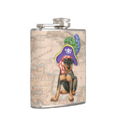 Miniature Pinscher Pirate Flachmann (Rechts)
