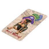 Miniature Pinscher Pirate Magnet (Linke Seite)