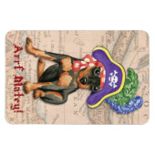Miniature Pinscher Pirate Magnet (Horizontal)