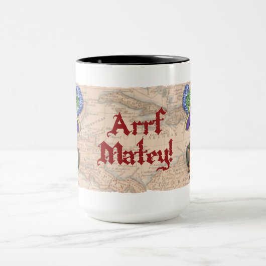 Miniature Pinscher Pirate Tasse (Zentrum)