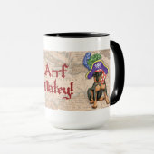 Miniature Pinscher Pirate Tasse (VorderseiteRechts)