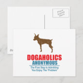 Miniature Pinscher Postkarte (Vorne/Hinten)