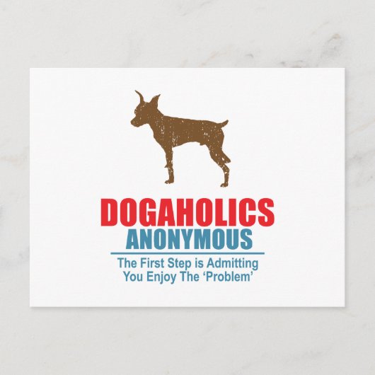 Miniature Pinscher Postkarte (Vorderseite)