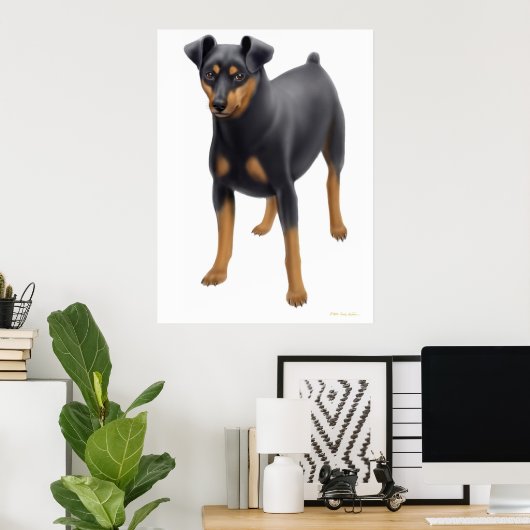 Miniature Pinscher Print Poster (Heimbüro)