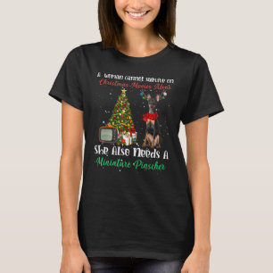 Miniature Pinscher Reinirer Weihnachtsbaum Ornamen T-Shirt
