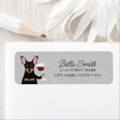 Miniature Pinscher Rücksendeadressen-Aufkleber (Insitu)