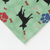 Miniature Pinscher Shadow Fleecedecke (Ecke)