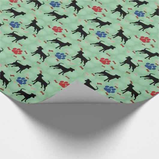 Miniature Pinscher Shadow Geschenkpapier (Ecke)