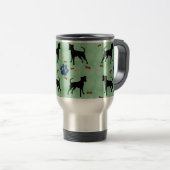 Miniature Pinscher Shadow Reisebecher (VorderseiteRechts)
