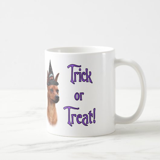 Miniature Pinscher Trick Kaffeetasse (Rechts)