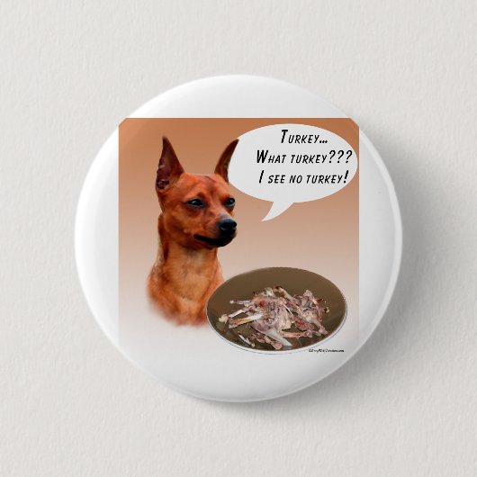 Miniature Pinscher Türkei Button (Vorderseite)
