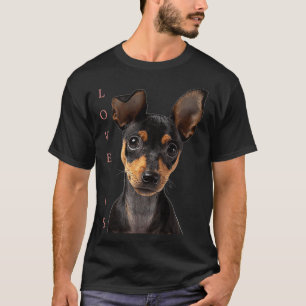 Miniature Pinscher Vater Liebe Welpe Pet T-Shirt