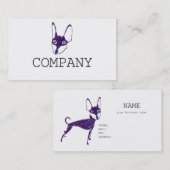 miniature pinscher visitenkarte (Vorne/Hinten)