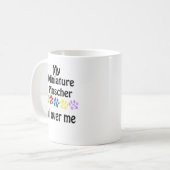 Miniature Pinscher Walking Design Kaffeetasse (Vorderseite Links)