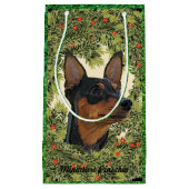 Miniature Pinscher Wreath Kleine Geschenktüte (Vorderseite)