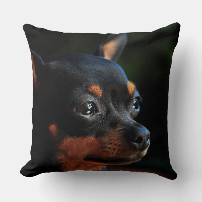 Miniature Pinscher-Wurfkissen Kissen (Vorderseite)