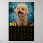 Miniature Poodle 2026 Calendar Poster (Vorne)