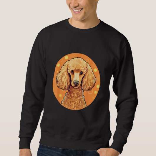 Miniature Poodle Dog Breed Sweatshirt (Vorderseite)