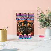 Miniature Schnauzer Acrylschild (Hochzeit)