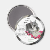 Miniature Schnauzer Art Ohrts Magnet (Vorderseite/Rückseite)