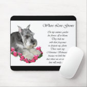 Miniature Schnauzer Art Ohrts Mousepad (Mit Mouse)