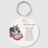 Miniature Schnauzer Art Ohrts Schlüsselanhänger (Vorderseite)