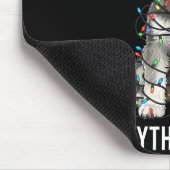 Miniature Schnauzer Christmas I'm Fine Everything  Mousepad (Ecke)