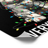 Miniature Schnauzer Christmas I'm Fine Everything Poster (Ecke)