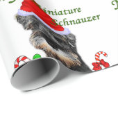 Miniature Schnauzer Christmas Merry Geschenkpapier (Rolleneckpunkt)