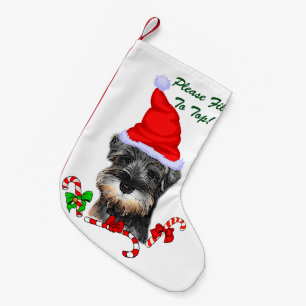 Miniature Schnauzer Christmas Merry Kleiner Weihnachtsstrumpf