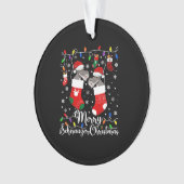 Miniature Schnauzer Christmas Mini Schnauzer Xmas Ornament (Vorderseite)