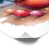 Miniature Schnauzer Decorating Christmas Tree Dog Poster (Ecke)