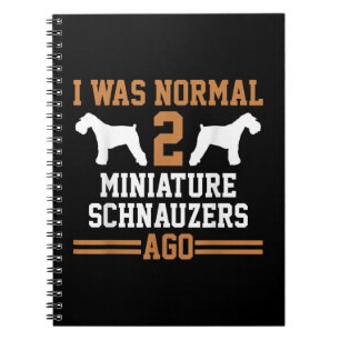 Miniature Schnauzer Dog 2 Two Dog Trainer School Notizblock