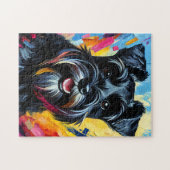 Miniature Schnauzer Dog Akryllische Hundelöhre Puzzle (Horizontal)