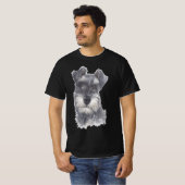 Miniature Schnauzer Dog - Aquarell Art Dog Geschen T-Shirt (Vorne ganz)