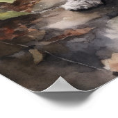 Miniature Schnauzer Dog Art Print Poster (Ecke)