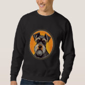 Miniature Schnauzer Dog Breed with Design Sweatshirt (Vorderseite)
